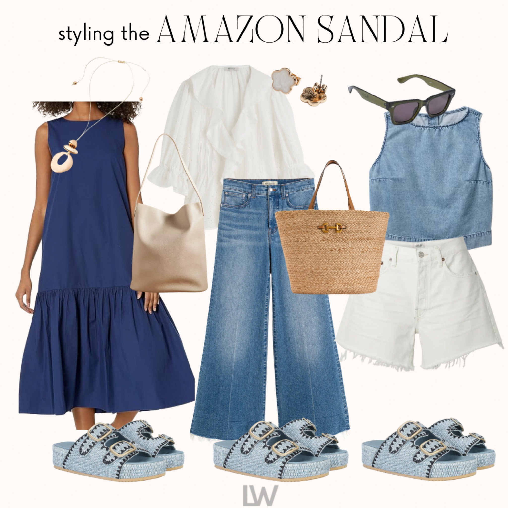 Simple ways to style the Amazon sandals. Also linked other good options here! 

#LTKStyleTip