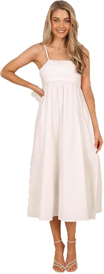Petal & Pup Women's Alice Bow Back Midi Dress | Amazon (US)