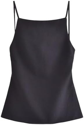 Women's Halter Summer Casual Y2K Crop Tee Backless Crop Cami Tops Strap Tie Up Camisole Sleeveles... | Amazon (US)