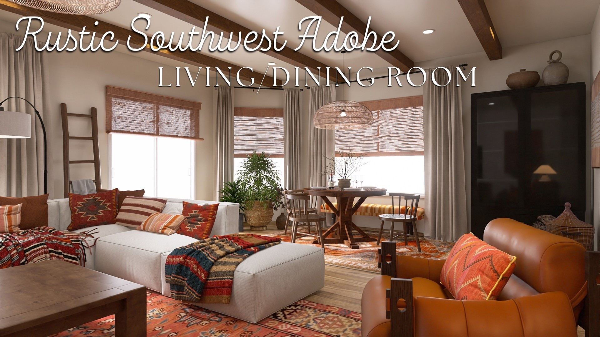 Designed by Jackie
Rustic Southwest Adobe Living/Dining Room

#LTKHome #LTKmomlife #LTKSeasonal