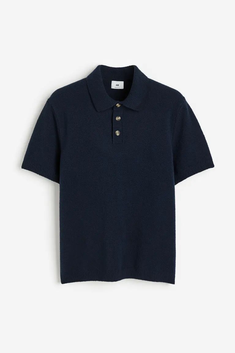 Regular Fit Bouclé Polo Shirt | H&M (US + CA)