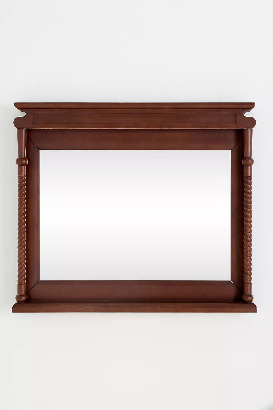 Heather Wood Twisted Mantel Mirror | Anthropologie (US)