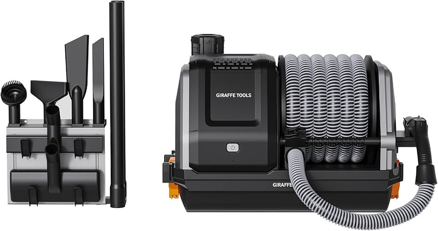Giraffe Tools Grandstorm Wall-Mounted Vacuum Cleaner with 30 FT Retractable Hose, Wet Dry Vacuum ... | Amazon (US)