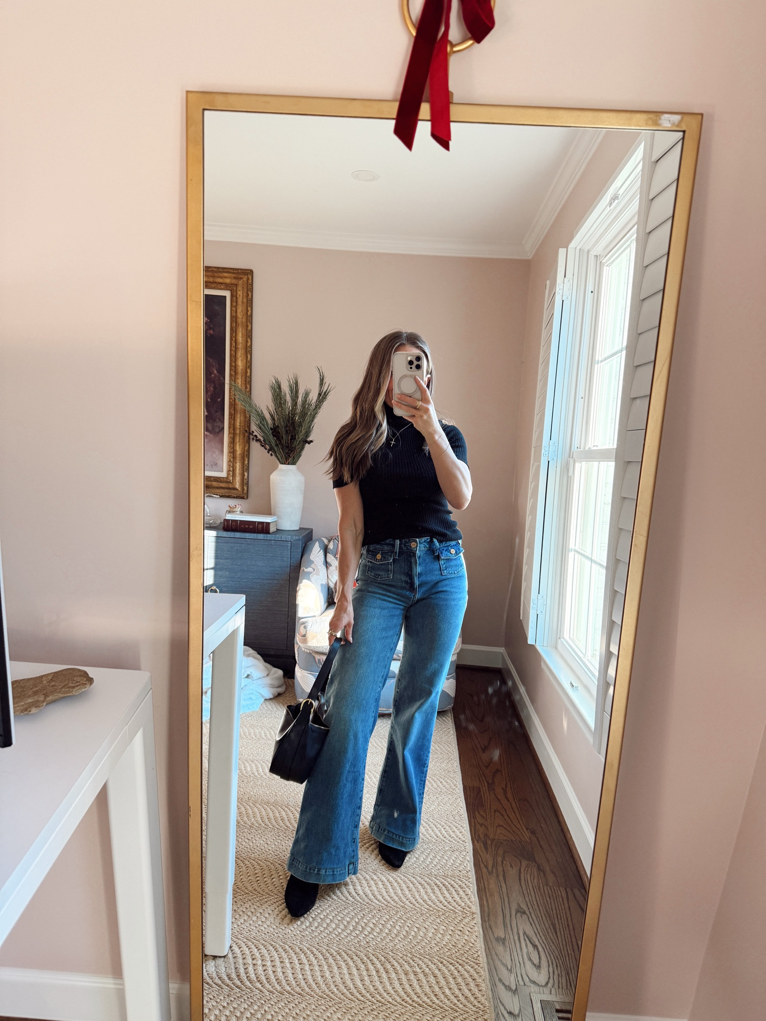 Classic fun outfit. Sézane top runs TTS (I’m wearing an XS). These page jeans are so flattering - they run TTS (I’m wearing a 25)  

#LTKootd #LTKgrwm