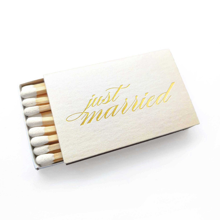 Just Married Matchbox Matchbooks And Matches | Minted