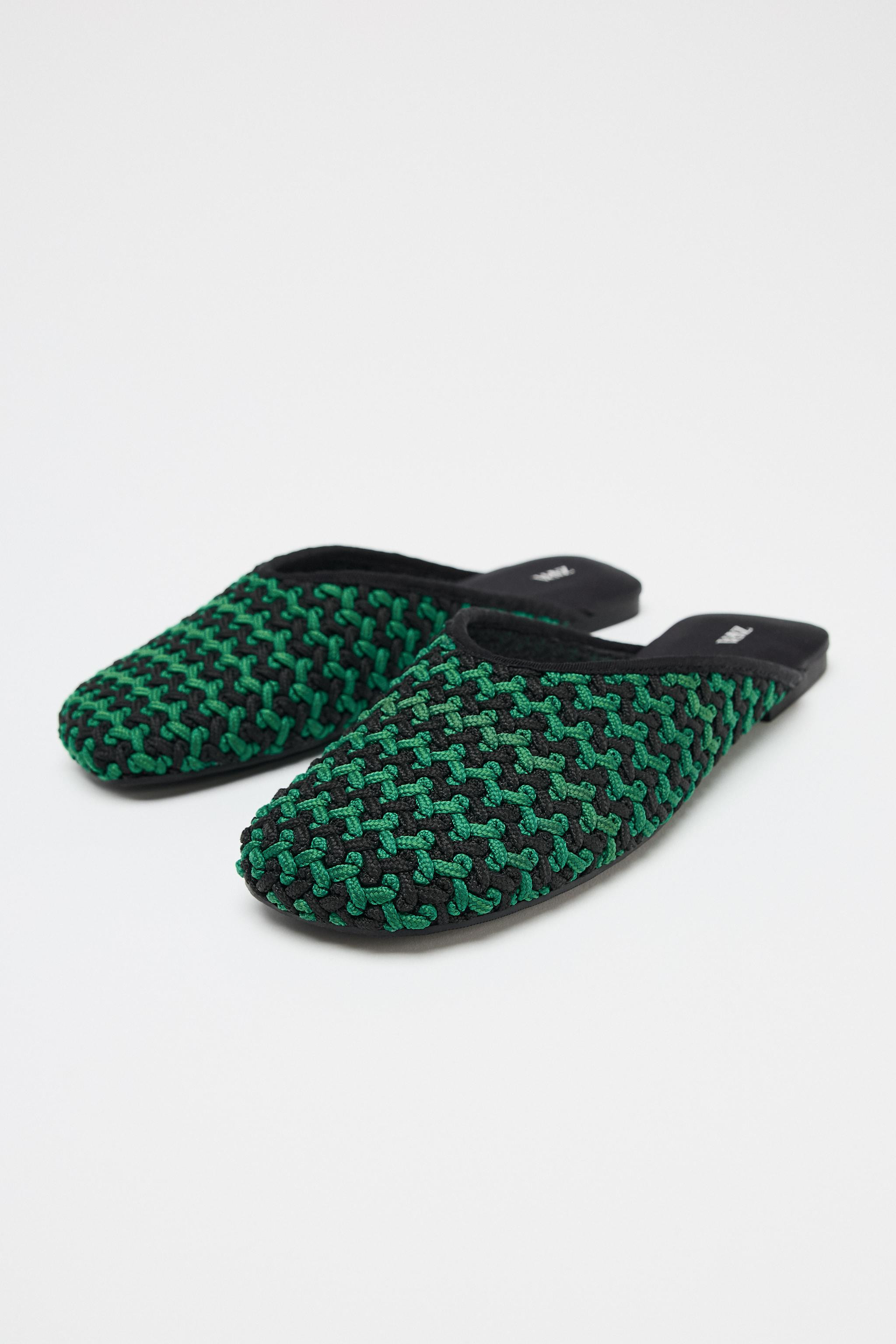 STRIPED WOVEN MULE | Zara UK