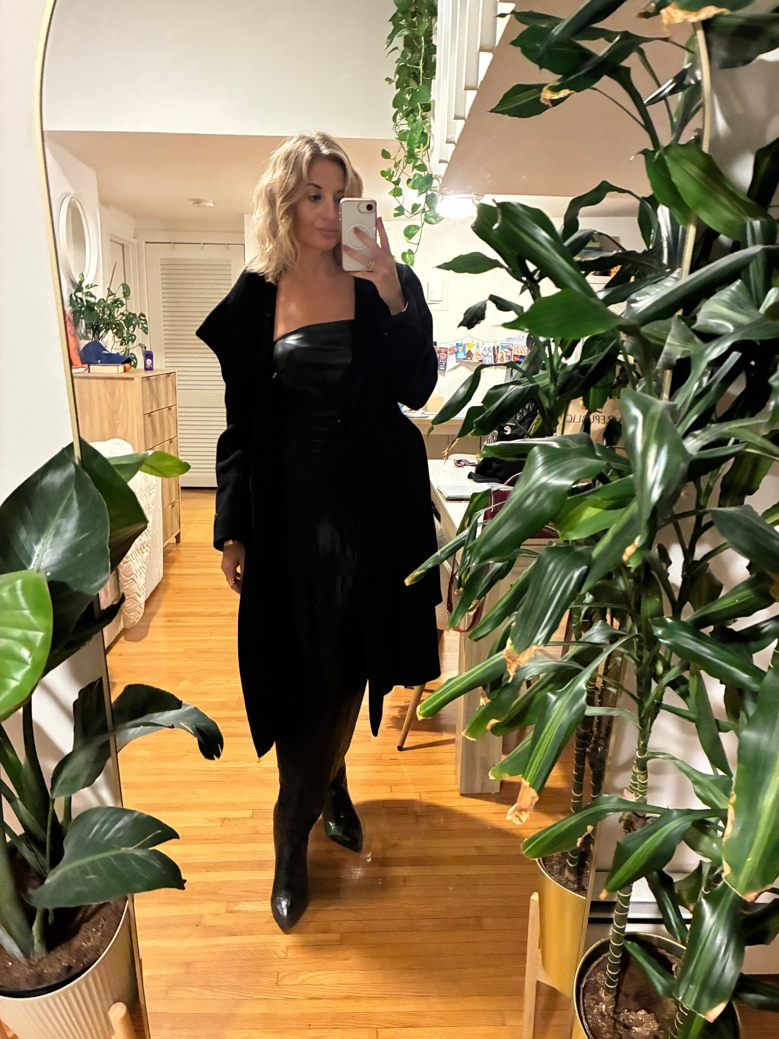 This wool coat and Amazon boots are my winter go to 