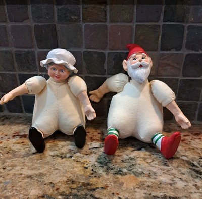 Mini Muslin Santa Elf Doll and Mrs. Clause Just For Keeps Crafts Christmas  Vtg. | eBay | eBay US