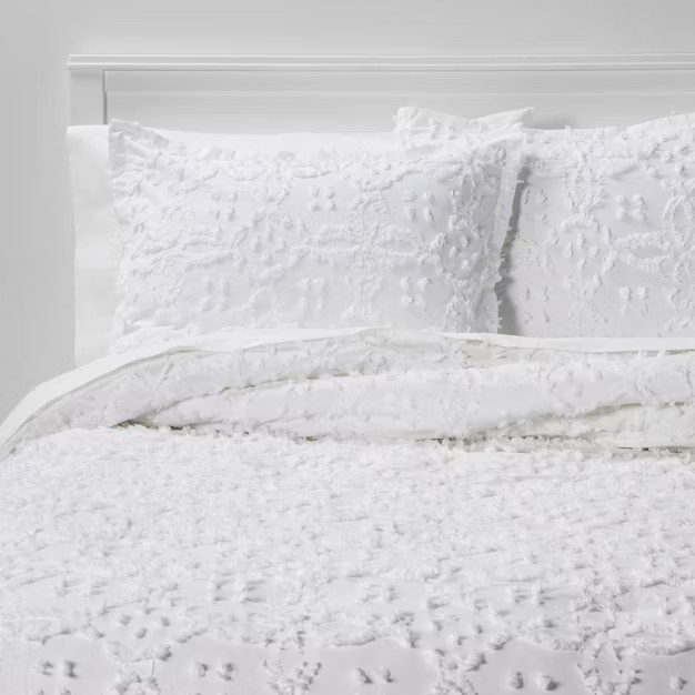 Clipped Chenille Comforter & Sham Set - Threshold™ | Target