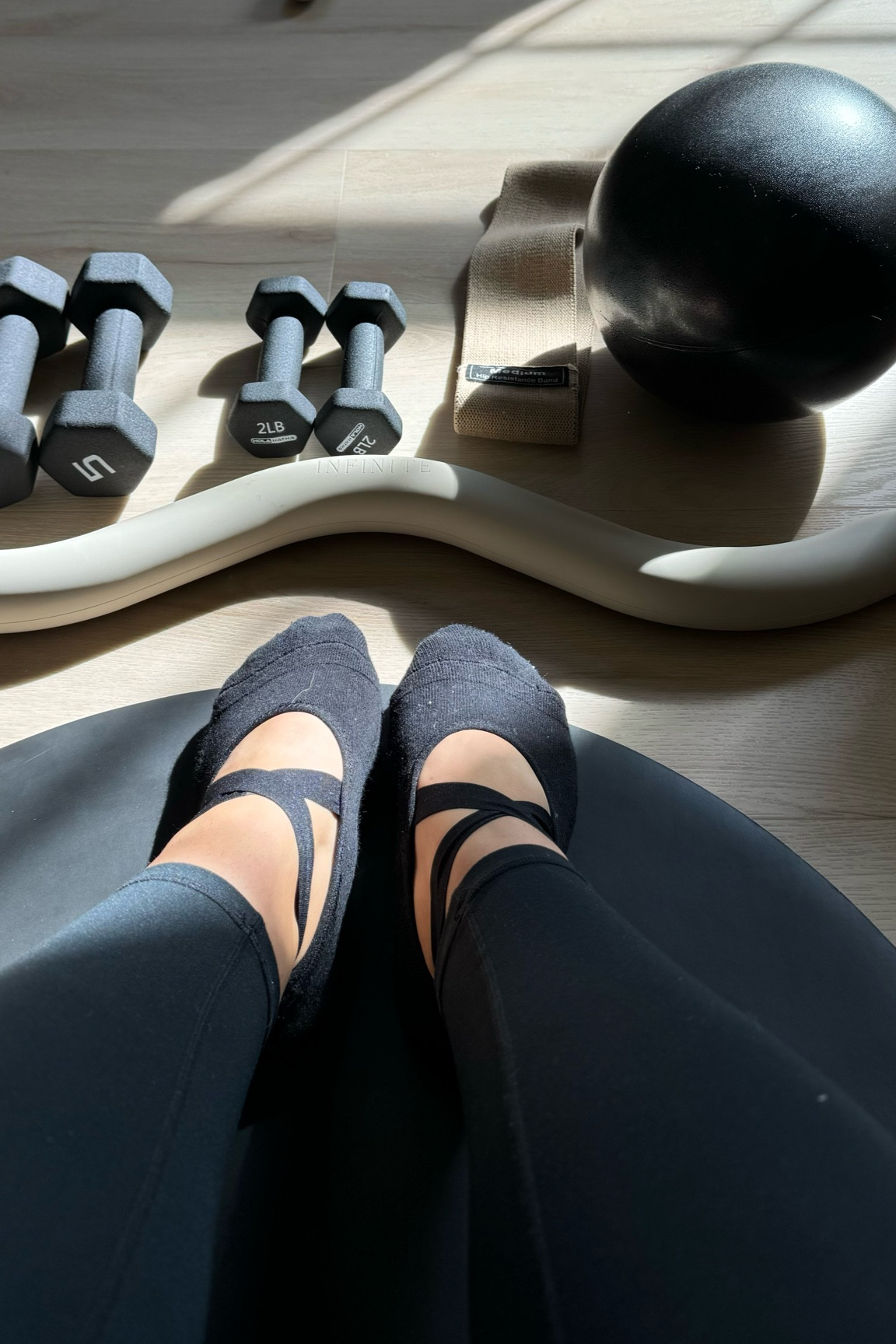 Pilates socks!! They’re game changer 