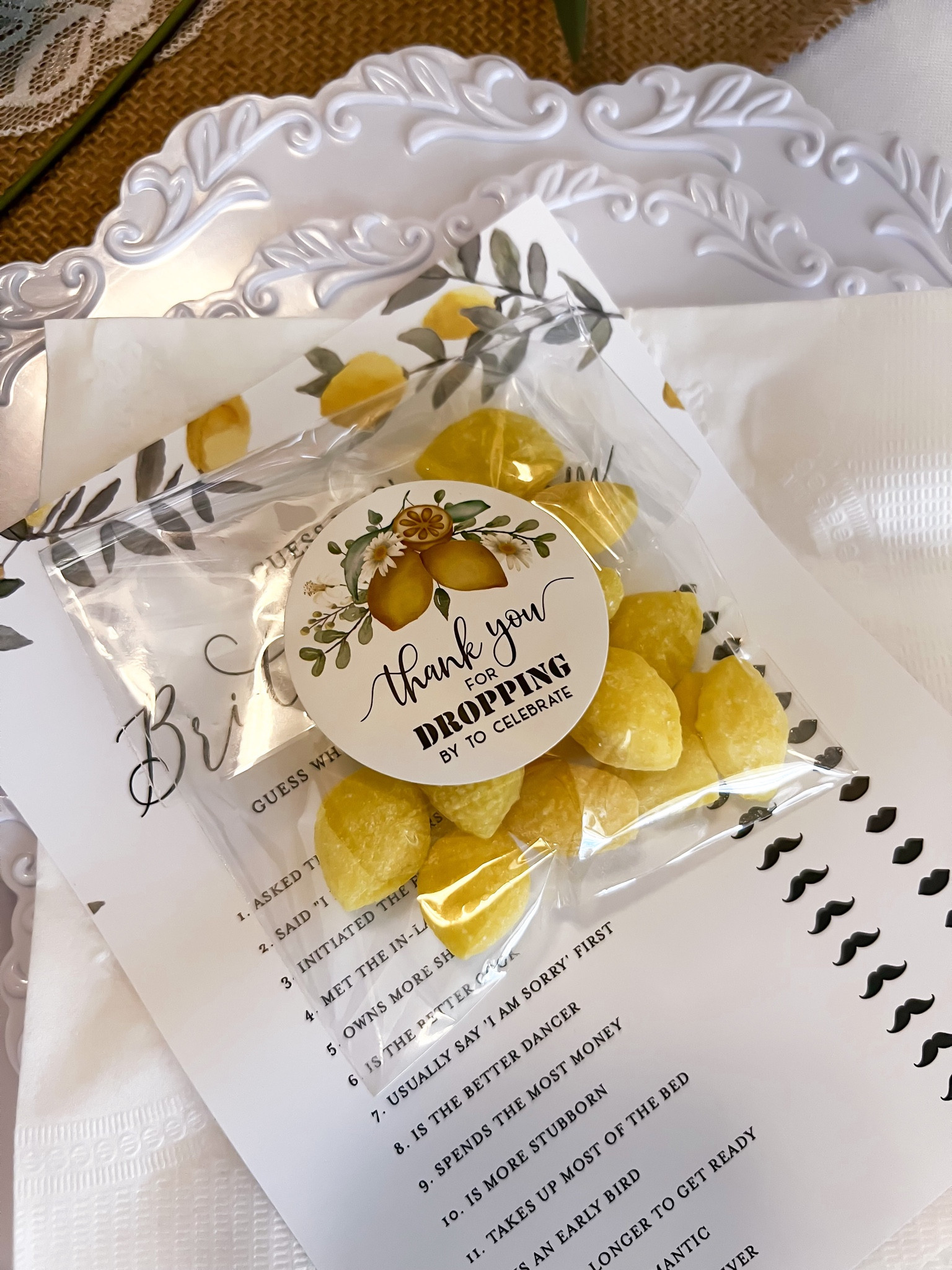 Bridal Shower, Party Favors, Affordable Party Favors, Theme party, amazon finds, lemon theme, bride to be 

#LTKwedding