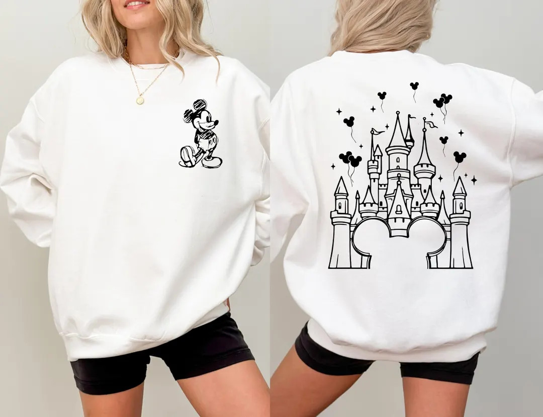 Retro Magical Castle Sweatshirt, Retro Walt Disney World Sweatshirt, Magic Kingdom Sweatshirt, Di... | Etsy (US)