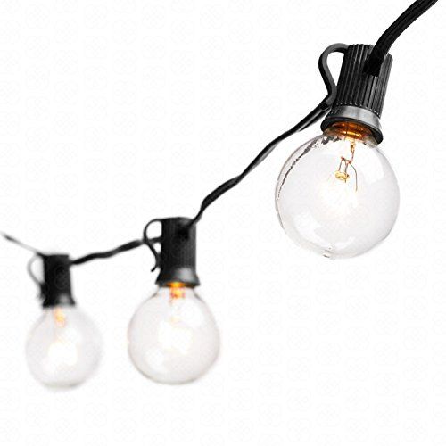 Deneve Globe String Lights with G40 Bulbs (25ft.) - Connectable Outdoor Garden Party Patio Bistro Ma | Amazon (US)