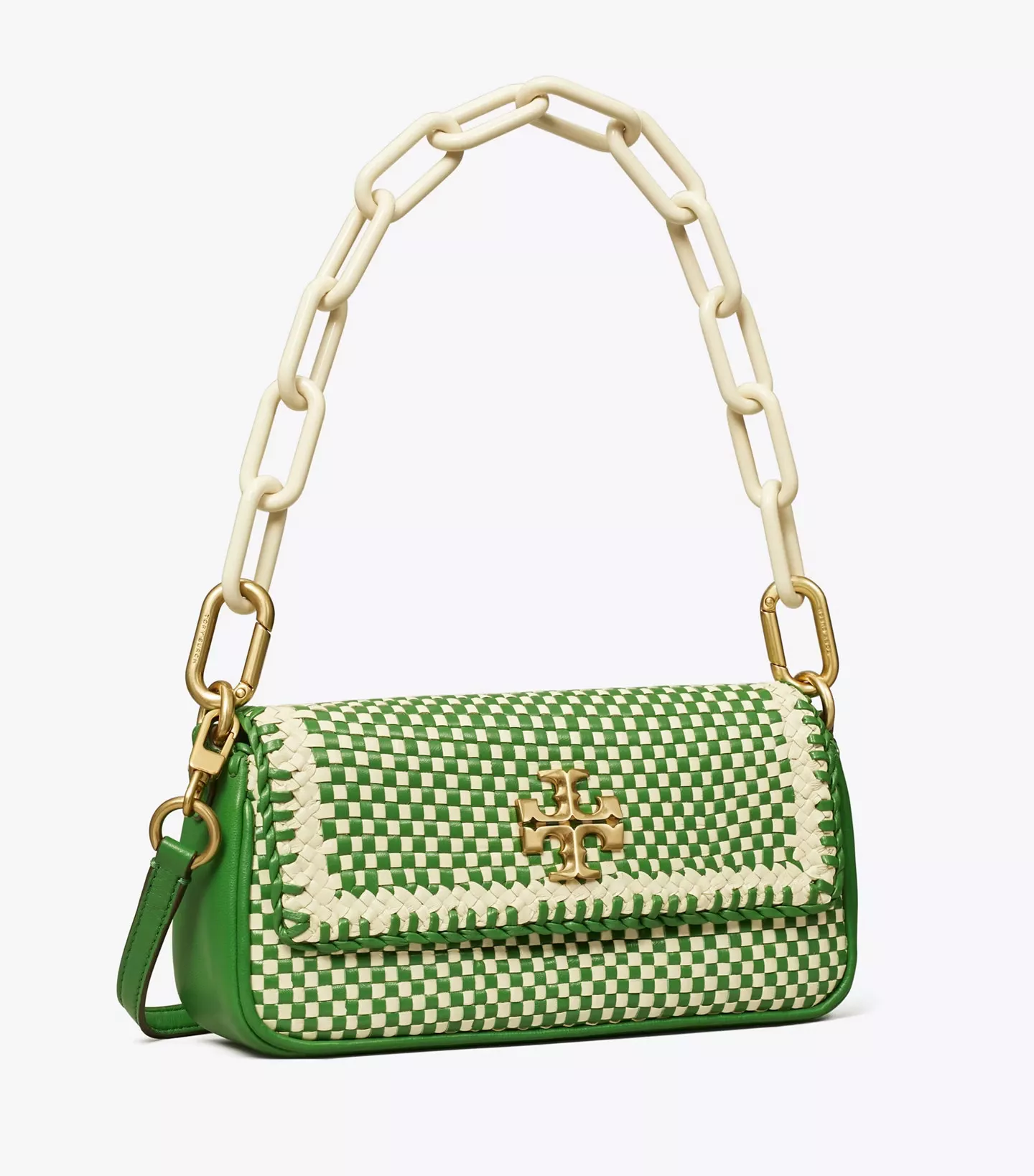Kira Chevron Pop Edge Chain Wallet: Women's Designer Mini Bags