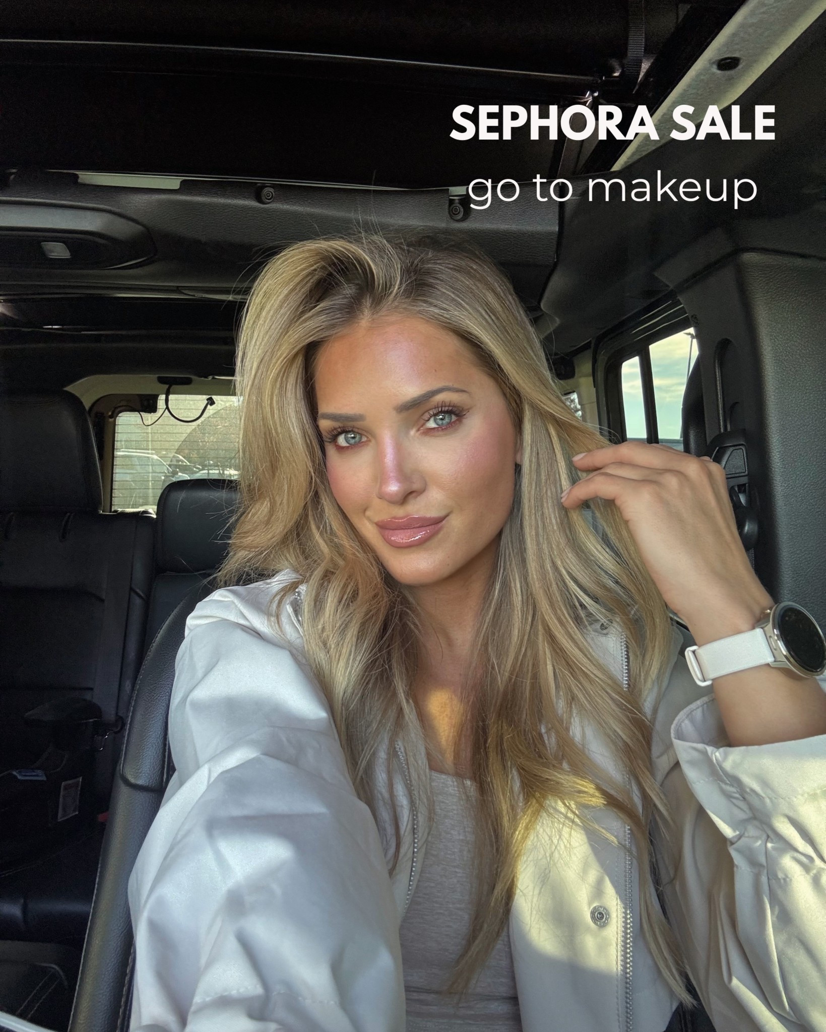 Sephora Sale! Linking the products I use daily and my favorite new lip combo!

Eyeshadow palette is my faveeee. I use MM10 for the wing and MM7 underneath the lower lash line. Eyeliner in the waterline and smudge! 

Dior palette pink on my cheeks over blush and on my nose! 