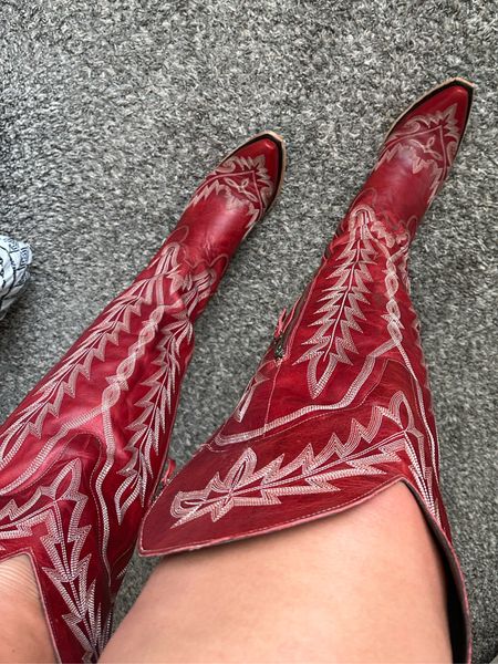 Wide calf friendly tall cowgirl boots! Full lace up in the back! 

#LTKcurves #LTKshoecrush