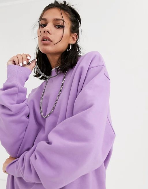COLLUSION Unisex sweatshirt in lilac | ASOS US