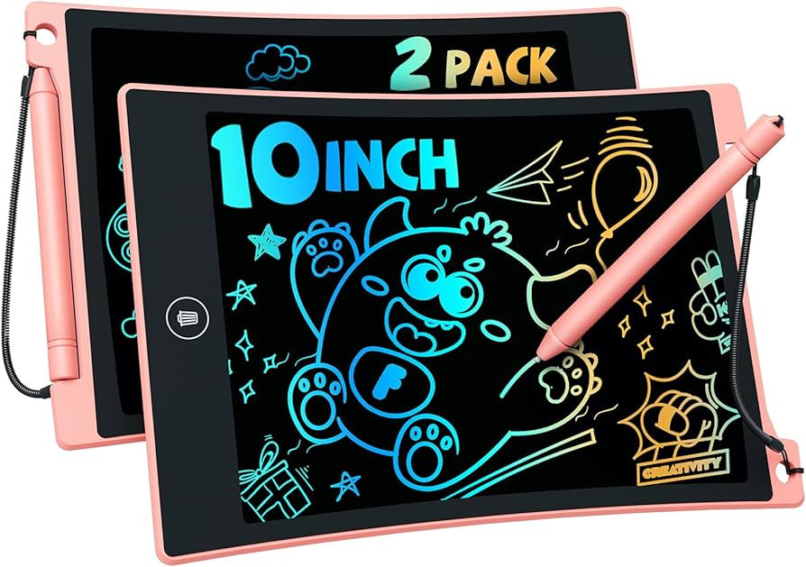 TEKFUN Toys for Kids, 2 Pcs LCD Writing Tablet with Anti-Lost Stylus, 10in Erasable Doodle Board ... | Amazon (US)