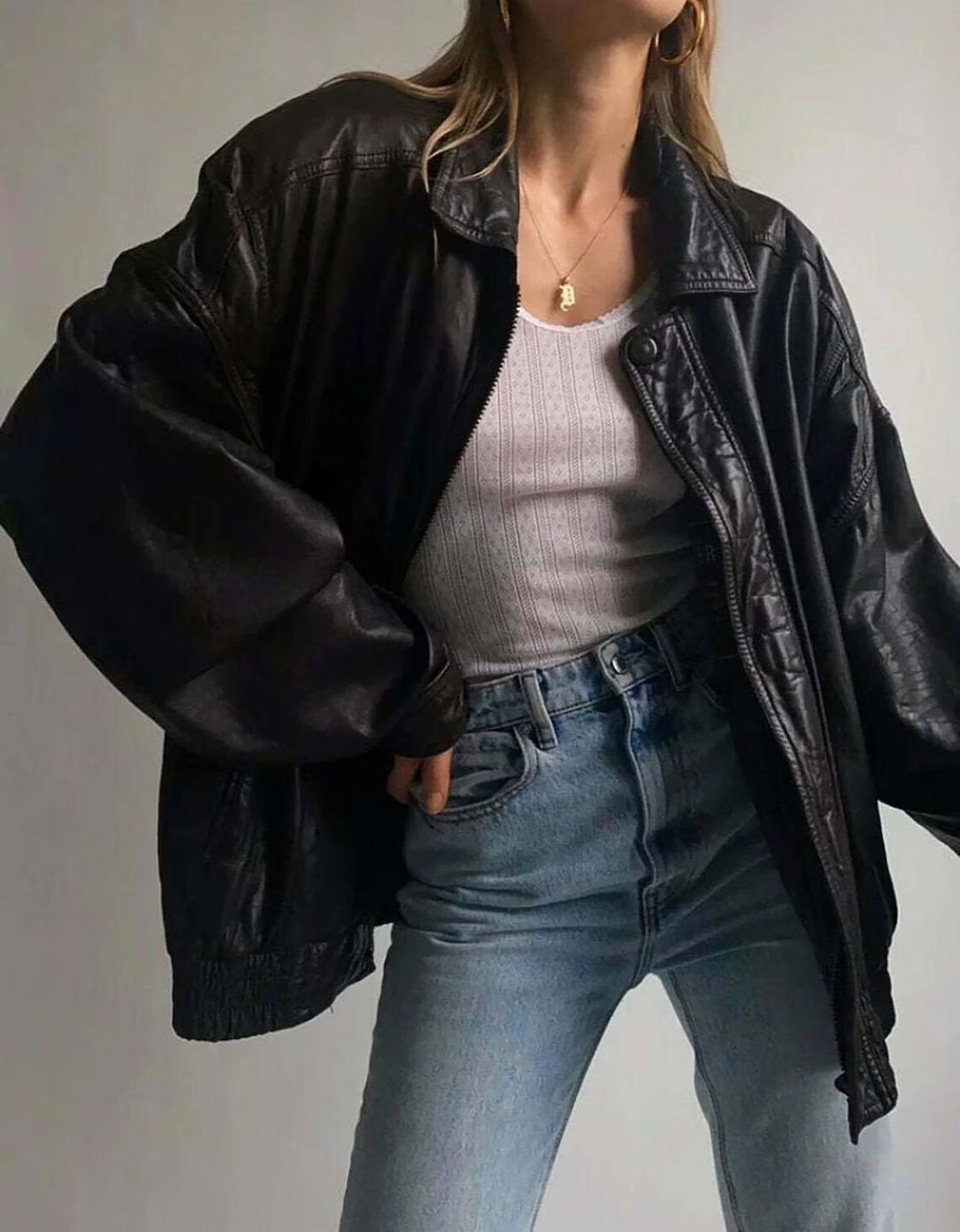 Women Handmade Oversize Bomber Lambskin Soft Real Leather Jacket | Women Casual Wear Oversize Gen... | Etsy (CAD)