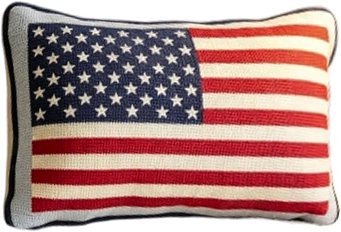 4th of July Pillow Cover 12x20 Inch, Patriotic Lumbar Pillow Cover, Embroidered Pillow Covers, Ou... | Amazon (US)