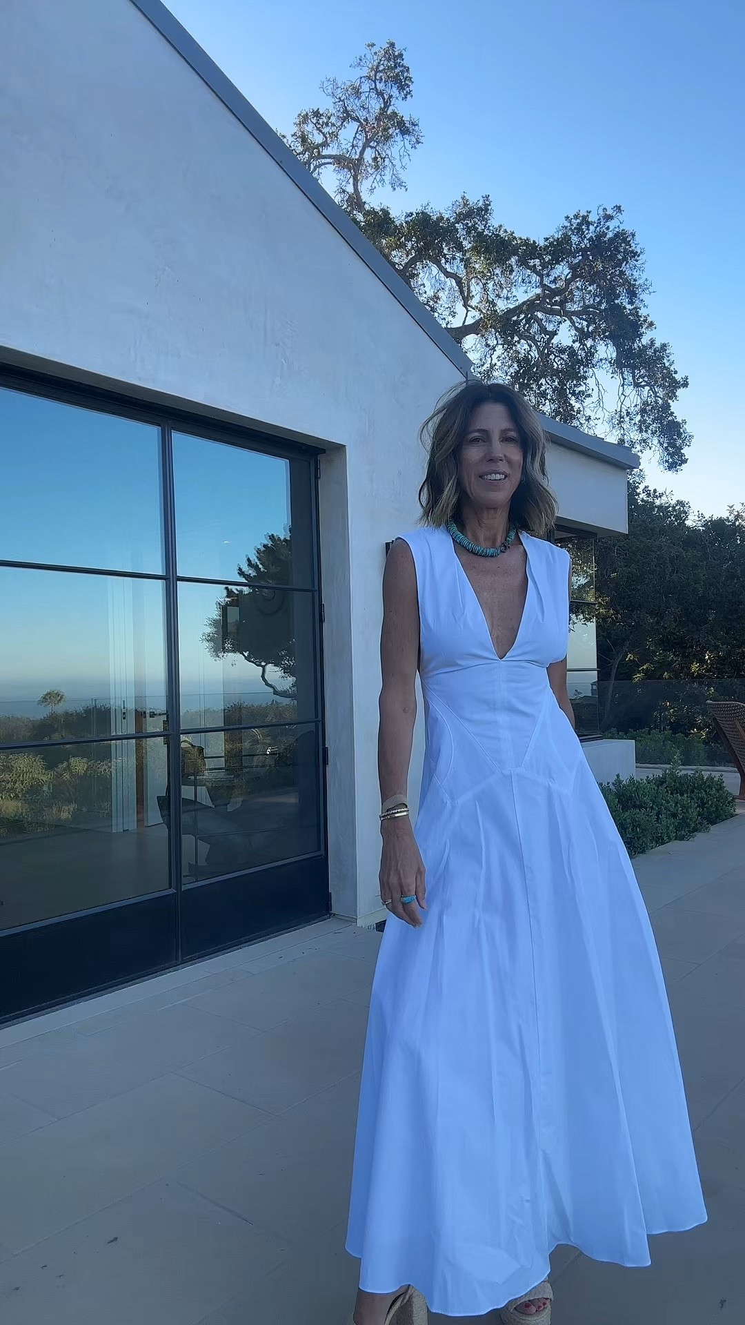 Loving this white dress from Tove! Accent with turquoise accessories and a great raffia bag!

#LTKSeasonal #LTKOver40 #LTKStyleTip