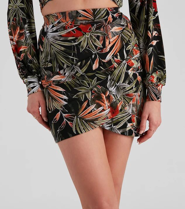 Island Tide Tropical Mini Skirt | Windsor Stores