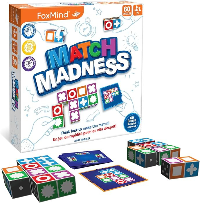 FoxMind Match Madness Board Game, Family Puzzle Game | Amazon (US)