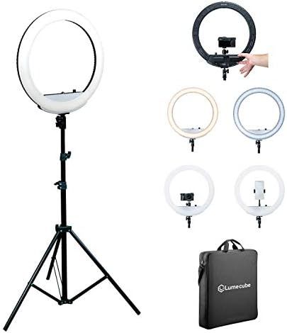 Lume Cube 18" Battery Powered Ring Light, Smartphones and Cameras | Bicolor Kit, 6.5' Light Stand... | Amazon (US)