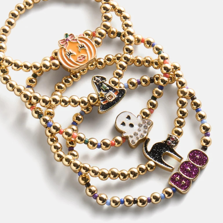 Trick-Or-Treat Kids' Pisa Bracelet Set - All Hallows' Hue | BaubleBar