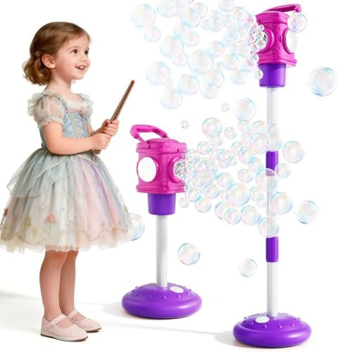 2-in-1 Remote Street Lamp Bubble Machine for Kids 3-6 4-8 Years Old Outdoor & Indoor Bubble Maker... | Amazon (US)