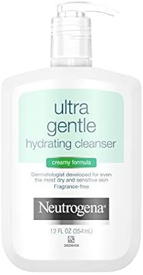 Neutrogena Ultra Gentle Hydrating Daily Facial Cleanser for Sensitive Skin, Acne, Eczema & Rosace... | Amazon (US)