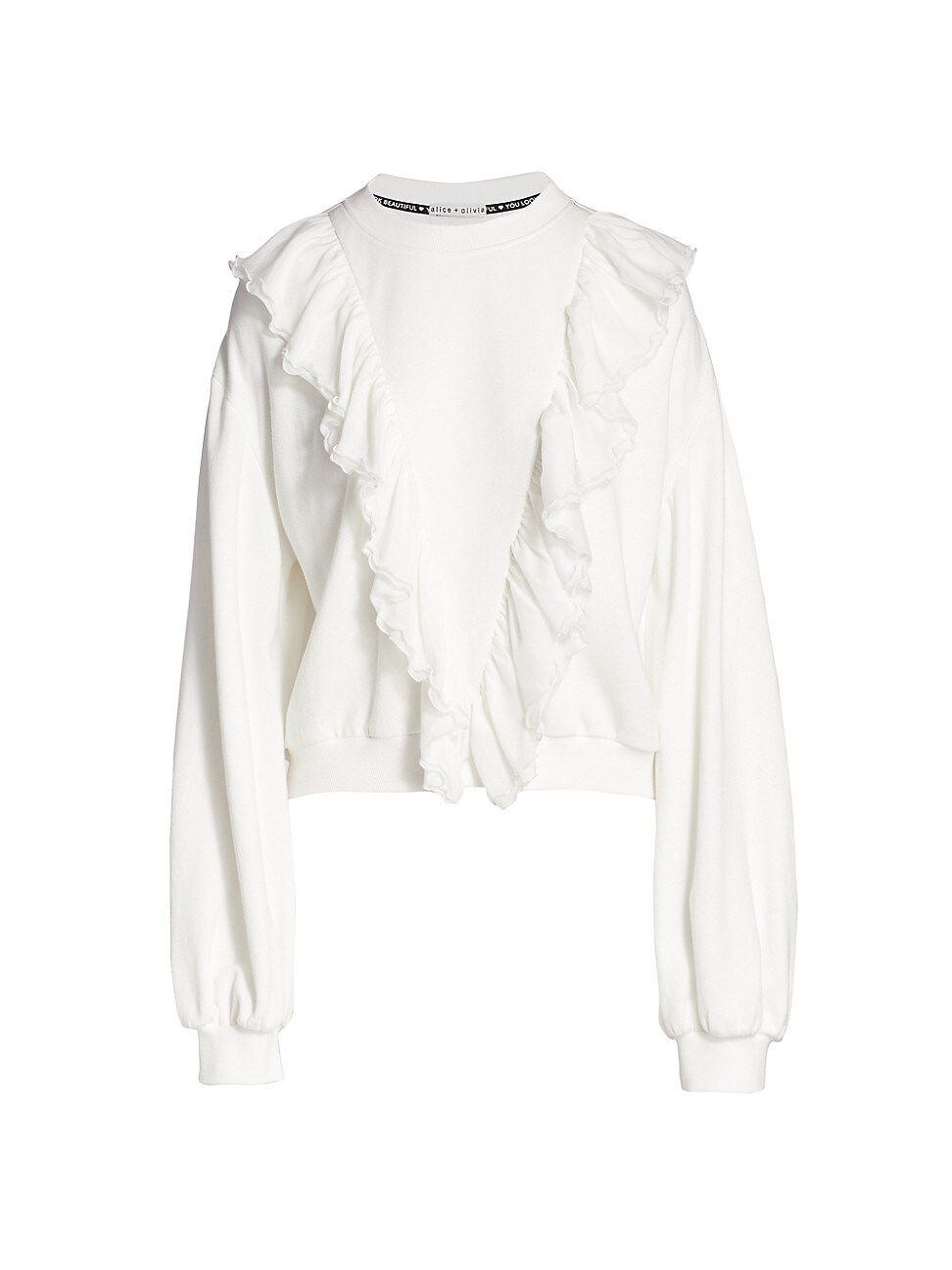 Carrie Ruffle Sweatshirt | Saks Fifth Avenue