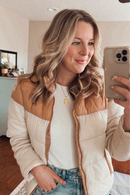 Fresh blowout! 💁🏼‍♀️ Jacket and bodysuit from Walmart and TTS! Sized down one size in the jeans  

#LTKstyletip #LTKunder100 #LTKSeasonal