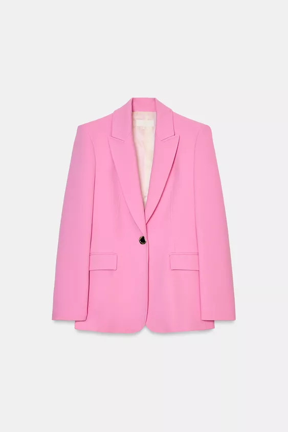 FITTED BLAZER WITH SHOULDER PADS | Zara UK