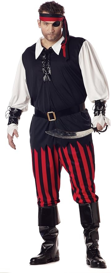 Plus Size Cutthroat Pirate Costume | Amazon (US)