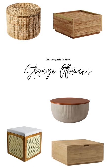 Storage ottomans + coffee tables 

#LTKhome