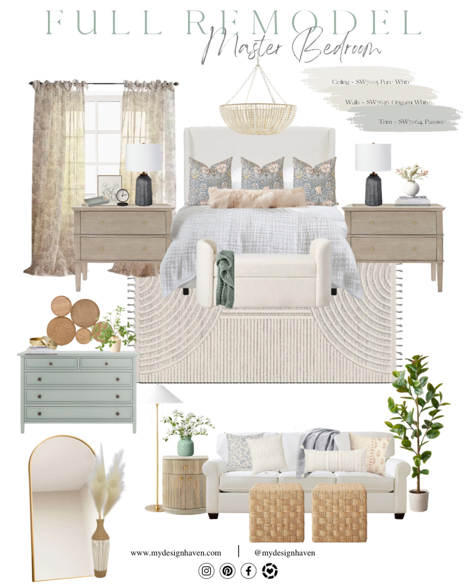 A master bedroom done right 🫶🏼. Bringing in soothing colors and textures to create a serene oasis. Lots of sales going on today with this post. The bench, rug, lamp, pillow, and more! Shop this post to turn your bedroom into a space you’ll never want to leave! 

#LTKxPrimeDay #LTKHome #LTKxTarget