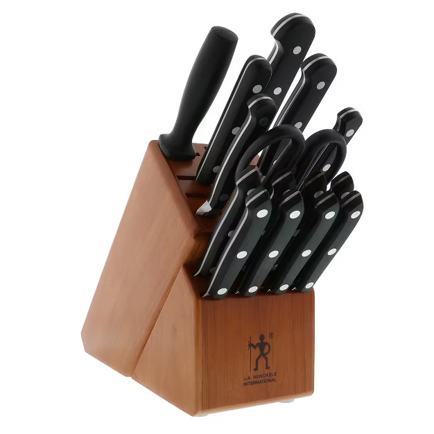 Henckels Classic 16-Piece Knife Block Set, Chef’s Knife, Serrated Utility Knife, Bread Knife, S... | Target