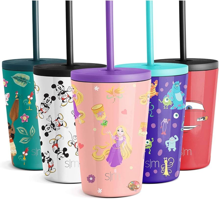 Simple Modern Disney Princess Tangled Toddler Cup with Lid and Straw | Reusable Insulated Stainle... | Amazon (US)