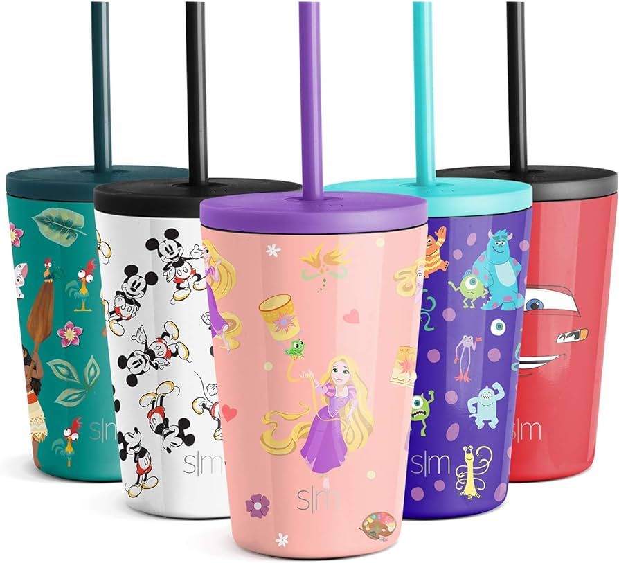 Simple Modern Disney Princess Tangled Toddler Cup with Lid and Straw | Reusable Insulated Stainle... | Amazon (US)