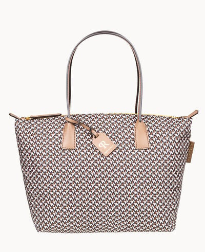 Italian Excellence
The largest of three silhouettes, this roomy but lightweight tote functions as... | Dooney & Bourke (US)