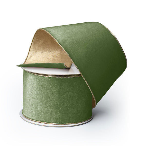 Sage Velvet Ribbon | Fig and Dove