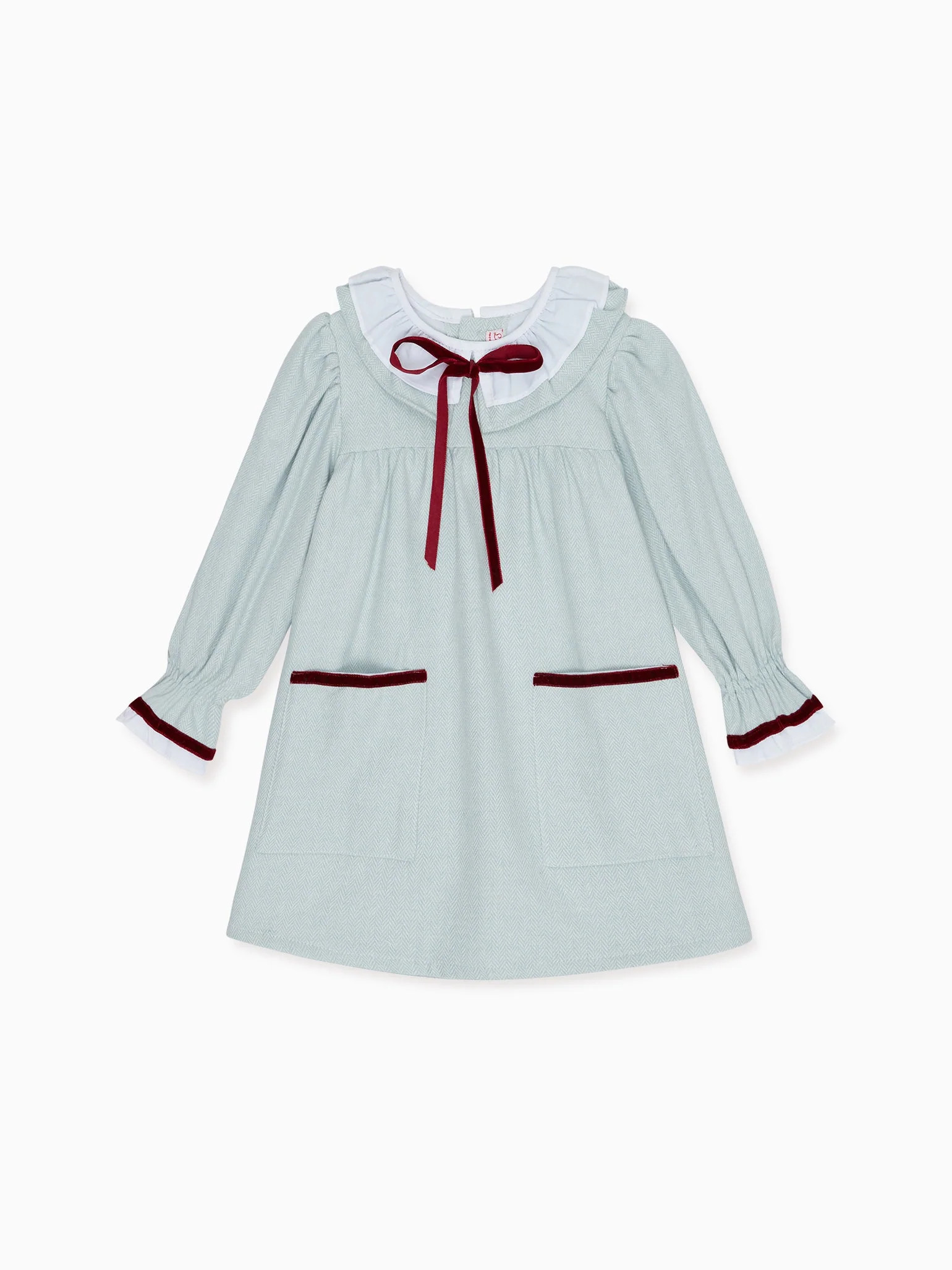 Blue Delia Girl Empire Dress | La Coqueta (US)