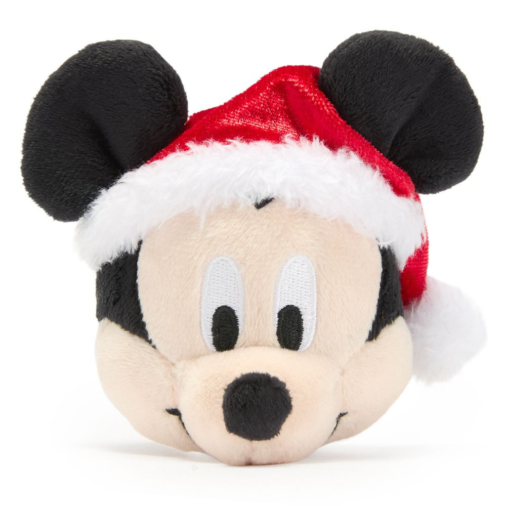 Santa Mickey Mouse Headband Plush – Mini 3 1/2'' | Disney Store | Disney Store