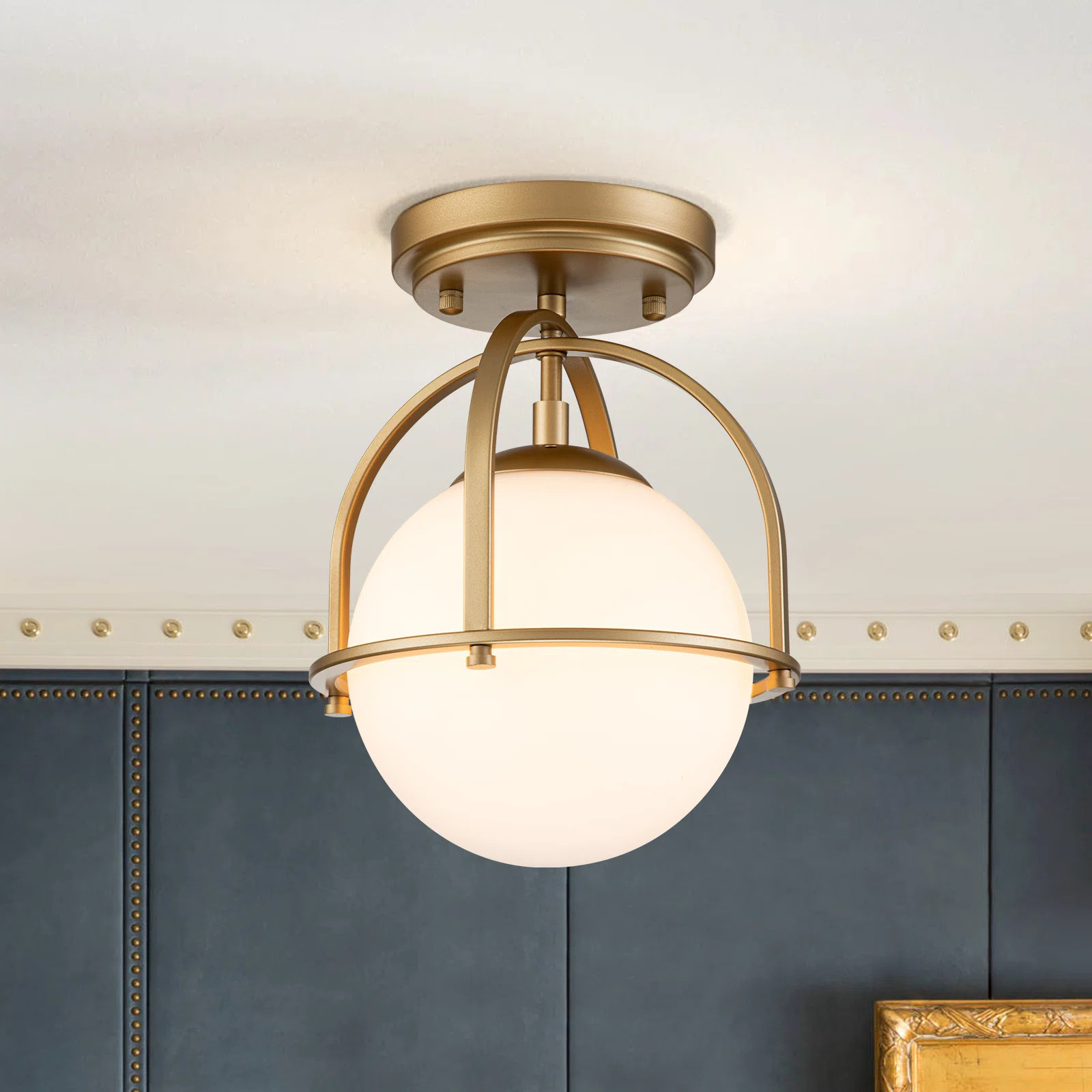 Mercer41 1 - Light Globe Semi Flush Mount & Reviews | Wayfair | Wayfair North America