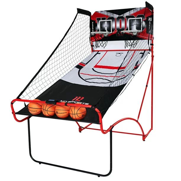 MD Sports EZ Fold Dual Shot Arcade Basketball Game, Indoor Game, Black/Red - Walmart.com | Walmart (US)