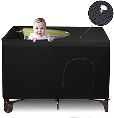 Dofilachy Pack N Play Crib Canopy Cover|Breathable Travel Crib Tent-Portable Stretchy Blackout Tent | Amazon (US)