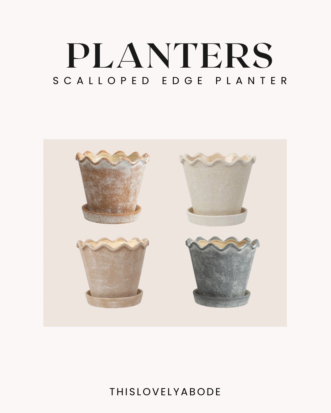 These planters are so beautiful! Love that they come in 4 color options. 
#planters #walmart #springdecor #outdoordecor 

#LTKHome #LTKSeasonal