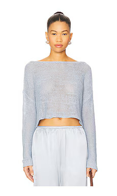 Linen Open Knit Bateau Sweater
                    
                    Enza Costa | Revolve Clothing (Global)