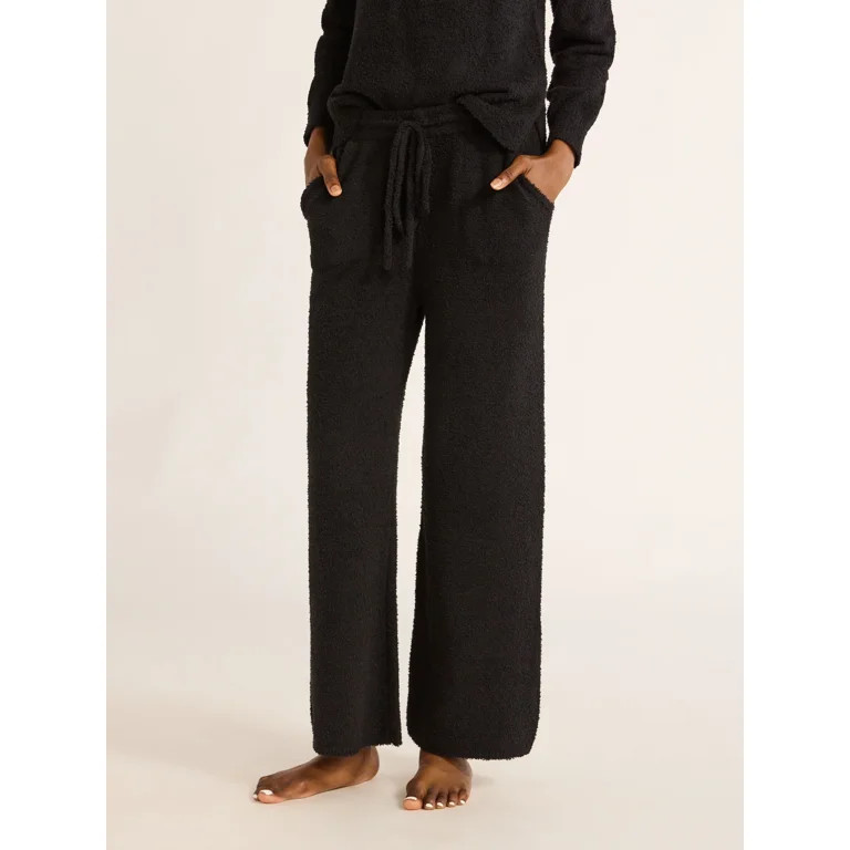 Joyspun Women's and Women’s Plus Chenille Pull-On Pants, 28” Inseam, Size XS - 3X | Walmart (US)
